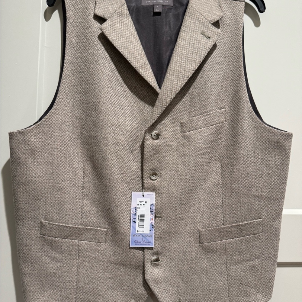Daniel Cremieux Mount Lussari Tan or Beige Men’s Dress Vest